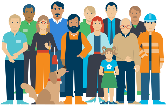Groep Van Personas PNG